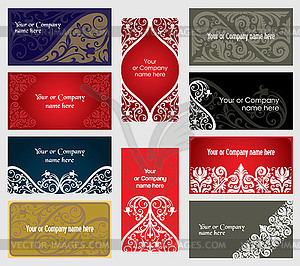 Visiting-cards set - royalty-free vector image