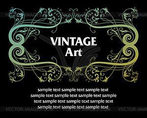 Vintage template frame - vector image