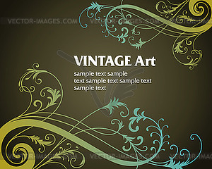 Vintage template frame - vector clipart