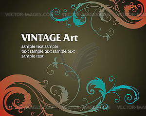 Vintage template frame - vector image