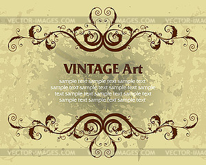 Vintage template frame - vector image