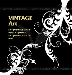 Vintage template frame - vector image