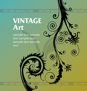 Vintage template frame - vector clipart