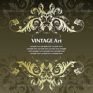 Vintage template frame - vector clipart