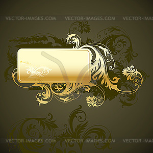 Vintage template frame - vector image