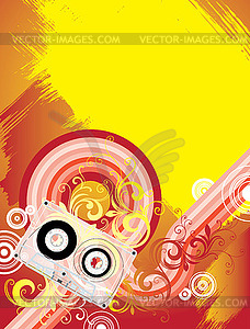 Musical flyer - royalty-free vector image