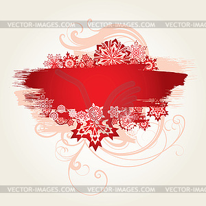 Floral snowflakes - vector image