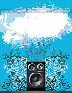 Musical flyer - vector image