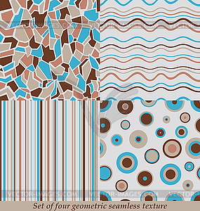 Trendy Colorful Seamless Patterns,collection - vector clipart