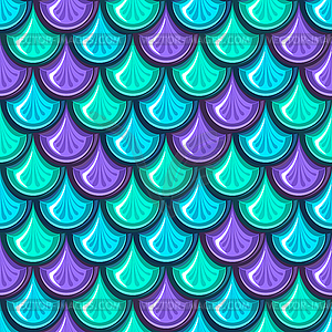 Seamless colorful river fish scales - vector clip art