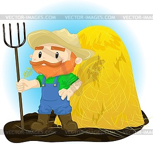 Illustration farmer - vector clipart