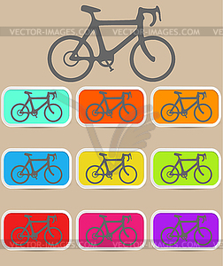 Велосипед значок - векторный дизайн