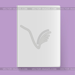 Blank book cover - vector clip art