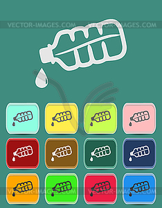 Drop bottle icon - vector EPS clipart