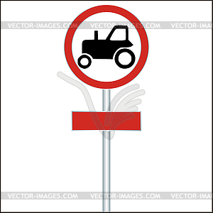 Tractor Sign - - vector clipart