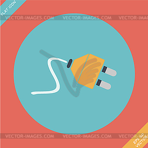 Electric plug icon -  - vector image