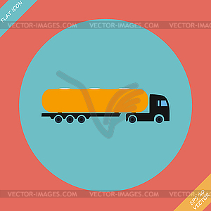 Icon trucks with tanks -  - vector clipart