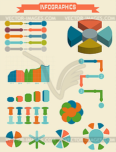 Инфографики набор элементов - клипарт в формате EPS