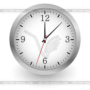 Realistic wall clock - vector image