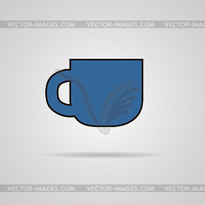 Coffee cup icon - vector clipart