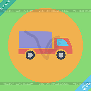 Delivery truck - icon - vector image
