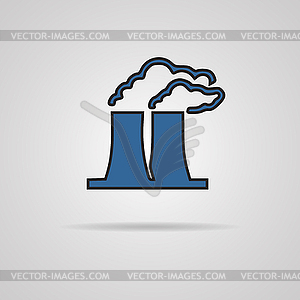 Factory icon - vector clip art