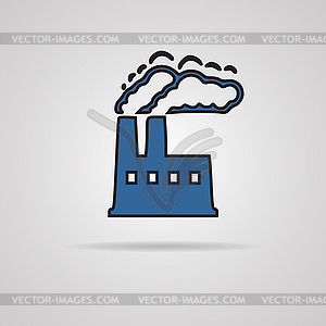 Factory icon - vector image