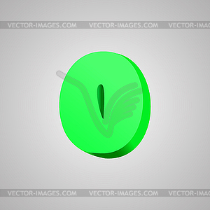 Number zero. comic style font. EPS10 - vector clipart / vector image