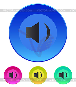 Speaker icon. Volume min.  - vector clip art