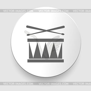 Snare drum icon - vector clipart