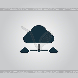 Cloud computing concept - vector EPS clipart