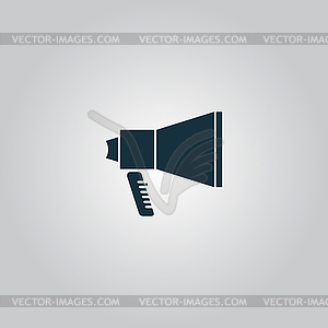 Business and finance icon mouthpiece - vector clipart