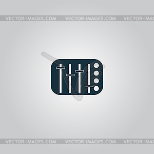 Sound Mixer Console - vector clipart