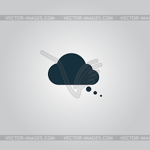 Cloud thought icon - vector EPS clipart