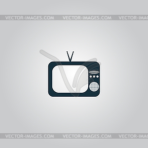 TV icon - vector image