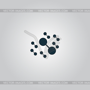 Molecule atom icons - vector image