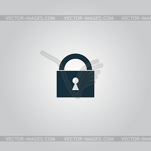 Padlock icon - vector clipart