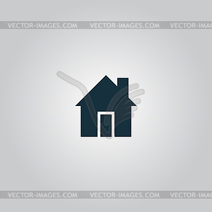 Ретро стиль дома значок - изображение в векторе / векторный клипарт