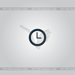 Time clock icon - vector clipart