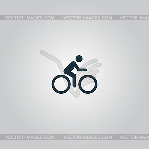 Cycling road icon - vector clipart