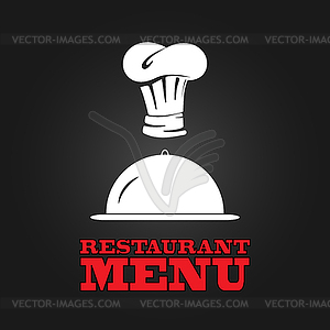 Restaurant menu design poster - vector image