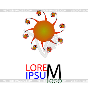Abstract logo - sun. . EPS10 - vector image