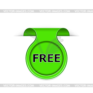 Bookmark with free message - vector EPS clipart