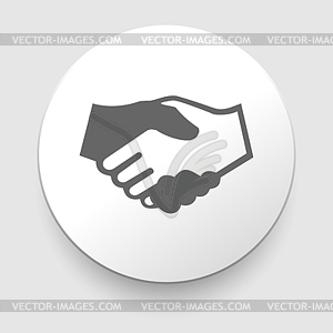 Handshake icon - business concept - vector clip art