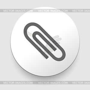 Скрепка Иконка - изображение в векторном формате