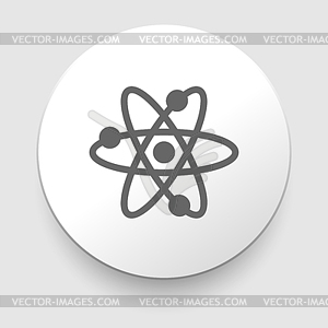 Atom абстрактный физика Symbol Наука модель - иллюстрация в векторе