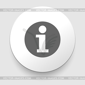 Information sign icon. Info symbol - vector EPS clipart