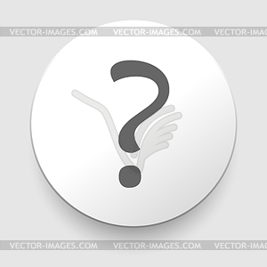 Question mark sign icon. Help symbol. FAQ - vector image
