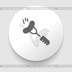 Sausage icon - vector clip art