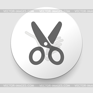 Scissors icon - royalty-free vector clipart